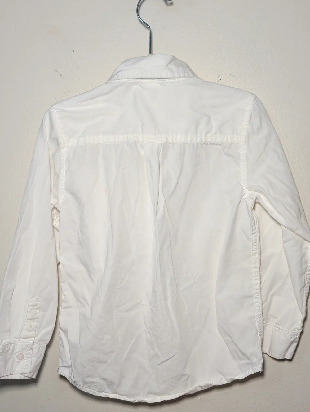 Gymboree White Oxford Button-Down Shirt Slim Fit 100% Cotton Boys Size S 5-6